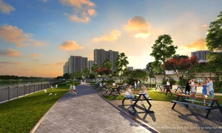 Công viên BBQ được bố trí tại những không gian tuyệt đẹp của đại đô thị. 