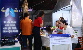 Góc tư vấn về tác hại thuốc lá tại lễ hội du lịch thành phố Hồ Chí Minh 2019.