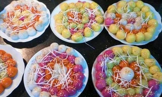 Biến tấu bánh trôi bánh chay sắc màu theo kiểu hiện đại