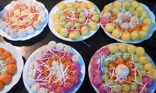 Biến tấu bánh trôi bánh chay sắc màu theo kiểu hiện đại