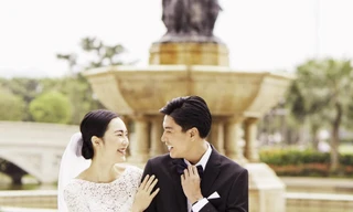 Quang Đại và Helly Tống rạng rỡ bên nhau trong trang phục cưới