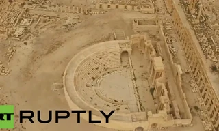 Toàn cảnh thành cổ Palmyra sau khi được giải phóng