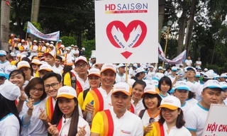 Hơn 600 nhân viên HD SAISON tham gia đi bộ gây quỹ từ thiện