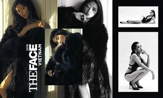 Hình ảnh gợi cảm hiếm có của Lâm Á Hân khi dự thi The Face 2018. 