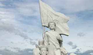 Cụm tượng đài các chiến sĩ Gạc Ma ở khu tưởng niệm tại Khánh Hòa. Ảnh: Xuân Ngọc