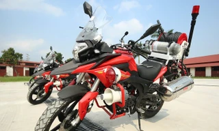 Dàn môtô đặc chủng của cảnh sát chữa cháy Việt Nam