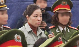 Nữ tử tù Nguyễn Thị Huệ tại phiên tòa xét xử - Ảnh: TTO