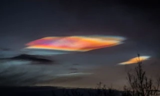 Những đám mây xà cừ phía trên bầu trời Na Uy. Ảnh: Truls Melbye Tiller.