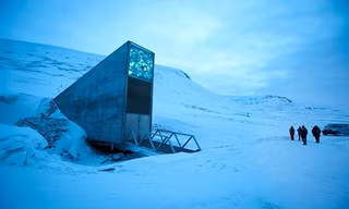 Hầm hạt giống Global Seed Vault. Ảnh: AFP.