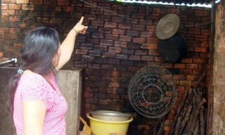 Vị trí phát hiện ông Công chết trong tư thế treo cổ. Ảnh: Chế Bắc