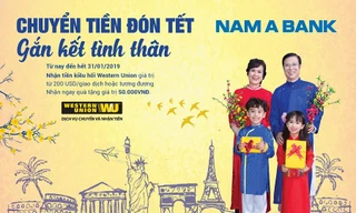 Rước lộc đầu xuân cùng Nam Á Bank khi nhận kiều hối Western Union