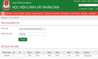 Thông báo kết quả trúng tuyển Học viện Cảnh sát nhân dân năm 2018 đối với nữ sinh Trần Ngọc Diệp, quê Sơn La.