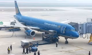 Chuyến bay VN661 của Vietnam Airlines là chuyến bay đầu tiên khai thác tại nhà ga T2