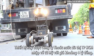 Robot thám hiểm cống ngầm ở Sài Gòn