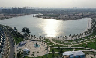 Hồ trải cát trắng 24.5ha – kỳ tích của đại dự án Vinhomes Ocean Park