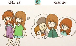 Sự khác biệt giữa gái 18 và gái 30
