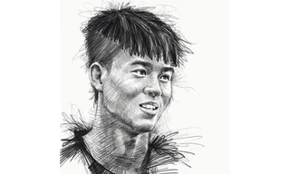 Tranh bút chì về chân dung HLV Park Hang-seo và U23 VN 'đốn tim' fan