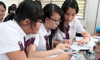 Nhiều trường đã bắt đầu kế hoạch ôn tập cho HS lớp 12 chuẩn bị kỳ thi THPT quốc gia - Ảnh: Đào Ngọc Thạch (Thanh Niên)