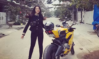 Ngắm hot girl xứ Huế mê xe phân khối lớn, sở hữu 20 cửa hàng