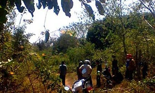 Khu vực phát hiện thi thể nạn nhân