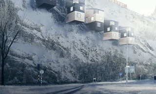 Nhà tổ chim lơ lửng trên vách đá