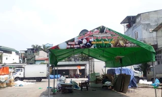 Ki-ốt chiếm dụng mặt bể nước PCCC 