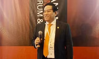 TS Ngô Hữu Hải Tổng giám đốc Công ty điều hành dầu khí Biển Đông phát biểu tại hội nghị