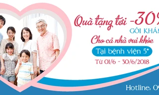 Ưu đãi tới 30% gói khám sức khỏe cá nhân hưởng ứng ngày gia đình VN