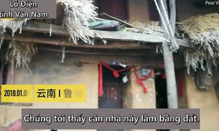 Nhìn gần ngôi nhà đất của cậu bé Trung Quốc tóc đóng băng đến trường