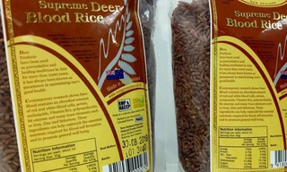 Gạo huyết hươu đang được rao bán trên mạng với giá gần 800.000-900.000 đồng/kg