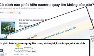 Dân mạng bàn nhau cách ứng phó quay lén