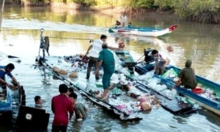 Hiện trường vụ nổ. Ảnh: Phúc Hưng