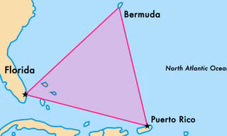 Vị trí tam giác quỷ Bermuda. Đồ họa: Big Think.
