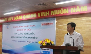 TTƯT. BS. CKII Nguyễn Tri Thức, Giám đốc BV Chợ Rẫy phát biểu.