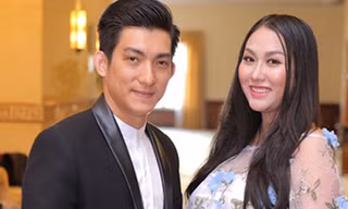 Phi Thanh Vân và chồng cũ tham gia một sự kiện.