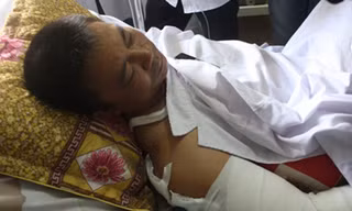  Lái xe Phan Đình Ninh đang điều trị tại bệnh viện 