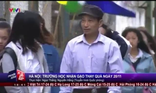 Trường học nhận gạo, không nhận phong bì ngày 20/11