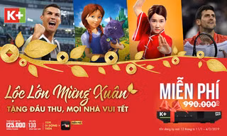Truyền hình K+ tặng đầu thu miễn phí xem Asian Cup