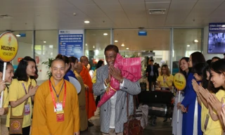 Ngài Bộ trưởng Sri Lanka nói lời cảm ơn chân thành và đầy cảm động trước sự đón tiếp nồng nhiệt của Phật giáo nước chủ nhà