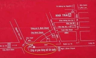 Nội dung chỉ đường chi tiết được in sau tấm thiệp hỉ. 
