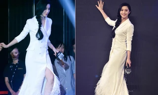 Phạm Băng Băng phá cách với mốt nửa áo vest nửa váy