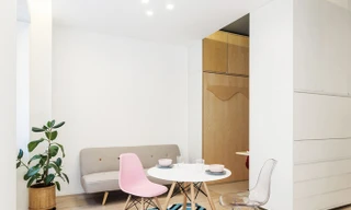 Chiếc tủ biến hóa ra đủ loại phòng cho căn hộ 29 m2