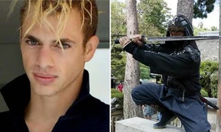 Chris O’Neil (trái) là ninja nước ngoài đầu tiên được chính quyền Nhật Bản trả lương. Ảnh: Telegraph