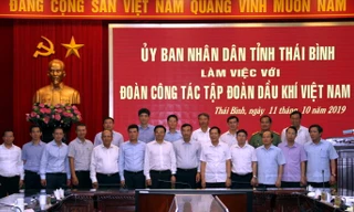 Tổng giám đốc PV GAS tham gia Đoàn làm việc với lãnh đạo UBND tỉnh Thái Bình