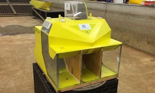 Thiết bị chuyển đổi sóng biển thành điện năng. (Nguồn: ABC News)