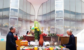 1.159 bộ hài cốt nạn nhân bị Pol Pot thảm sát được lưu giữ tại Nhà mồ Ba Chúc. Ảnh: An Phú.