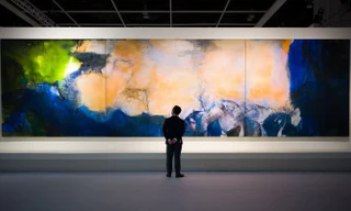 Bức tranh sơn dầu dài hơn 10m "Juin-Octobre 1985" - Ảnh: Getty Images.