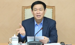 Phó Thủ tướng Vương Đình Huệ chủ trì buổi họp đầu tiên của Tổ công tác 66. Ảnh: VGP/Thành Chung 