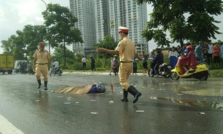 Hiện trường vụ tai nạn.