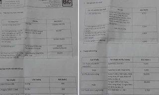 Bảng báo giá các dịch vụ ở 1 bệnh viện. 